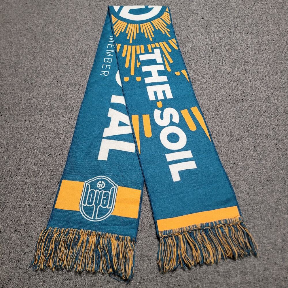 San Diego Loyal Scarf Adult USL Soccer Football 2021 Loyal To The Soil 8"x60"